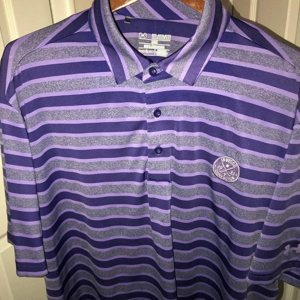 UNDER ARMOUR GOLF heat gear golf shirt xxl - Picture 3 of 6